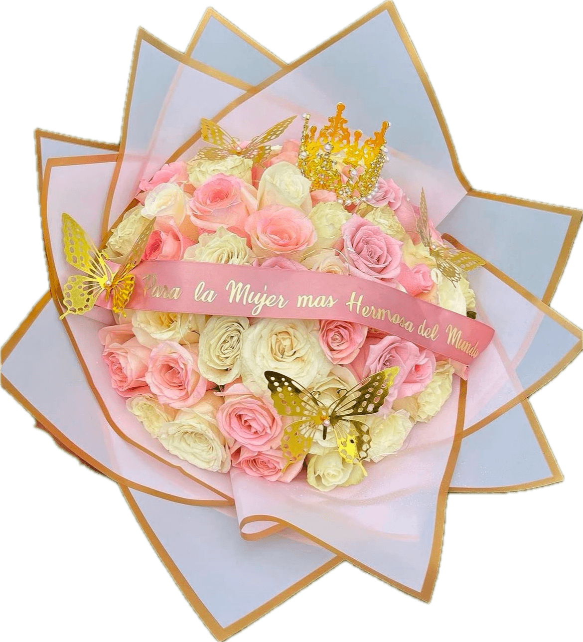 A soft mixed bouquet made during a private workshop